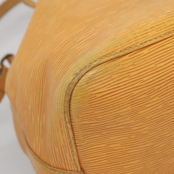 LOUIS VUITTON Epi Petit Noe Shoulder Bag Yellow M44109 LV Auth 140076