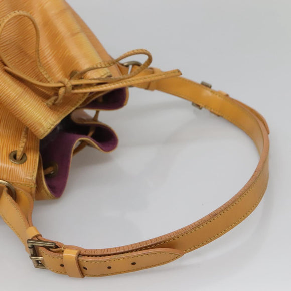 LOUIS VUITTON Epi Petit Noe Shoulder Bag Yellow M44109 LV Auth 140076