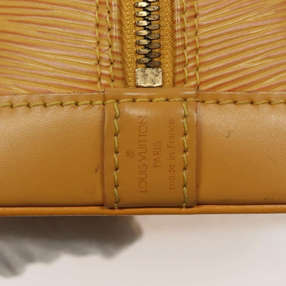 LOUIS VUITTON Epi Alma Hand Bag Yellow M52149 LV Auth 140078