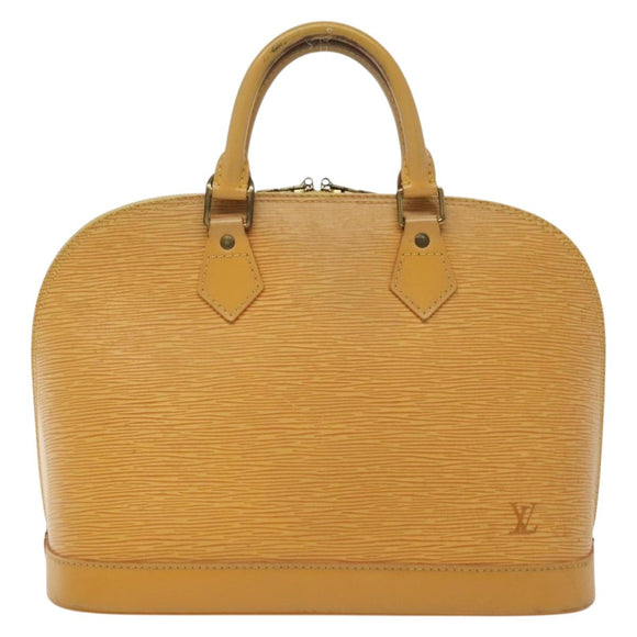 LOUIS VUITTON Epi Alma Hand Bag Yellow M52149 LV Auth 140078
