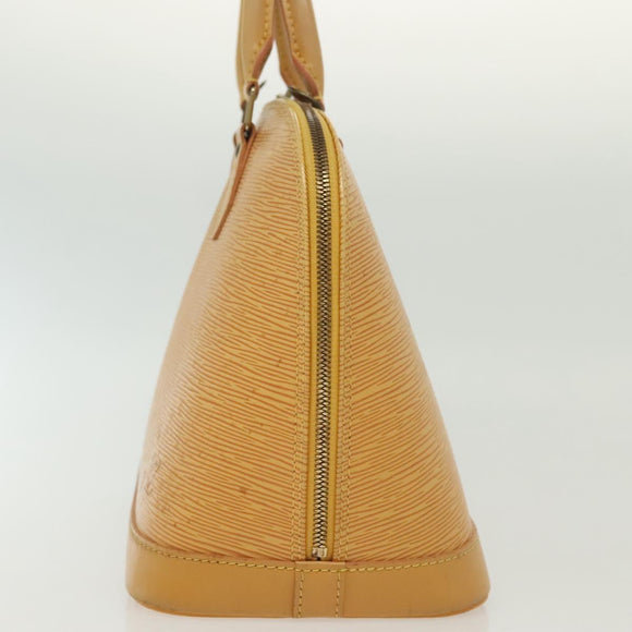 LOUIS VUITTON Epi Alma Hand Bag Yellow M52149 LV Auth 140078