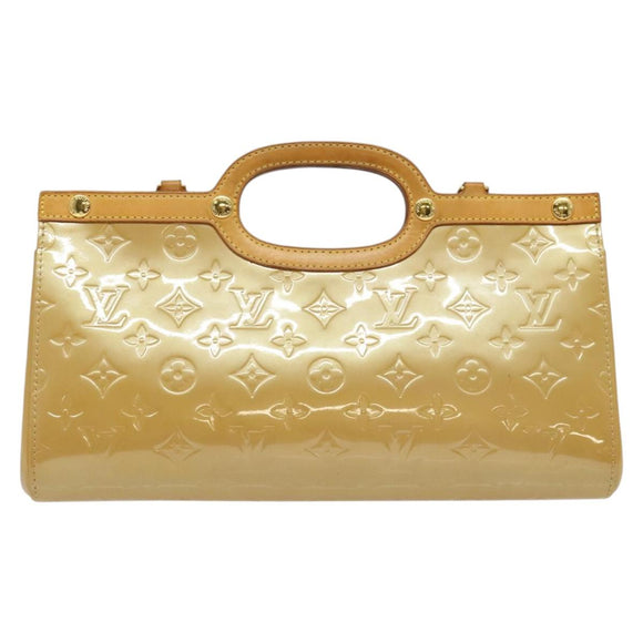 LOUIS VUITTON Monogram Vernis Roxbury Drive Bag 2Way Noisette M91372 Auth 140081