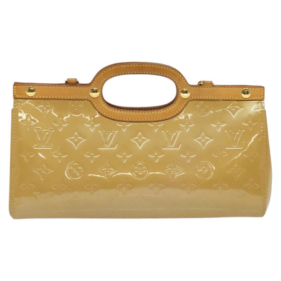 LOUIS VUITTON Monogram Vernis Roxbury Drive Bag 2Way Noisette M91372 Auth 140081