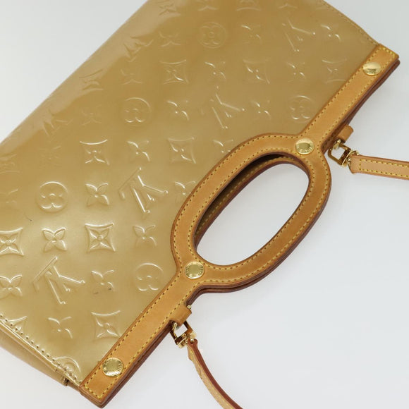 LOUIS VUITTON Monogram Vernis Roxbury Drive Bag 2Way Noisette M91372 Auth 140081