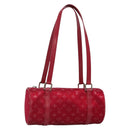 LOUIS VUITTON Monogram Satin Little Papillon Hand Bag Pink M92353 LV Auth 140082-1