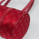 LOUIS VUITTON Monogram Satin Little Papillon Hand Bag Pink M92353 LV Auth 140082-14