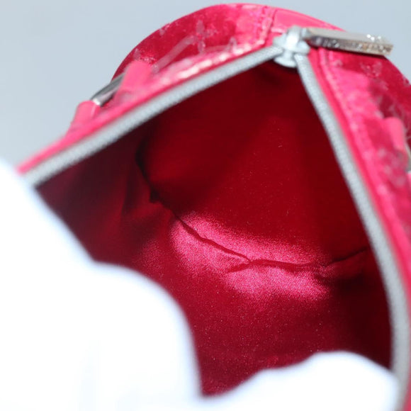 LOUIS VUITTON Monogram Satin Little Papillon Hand Bag Pink M92353 LV Auth 140082