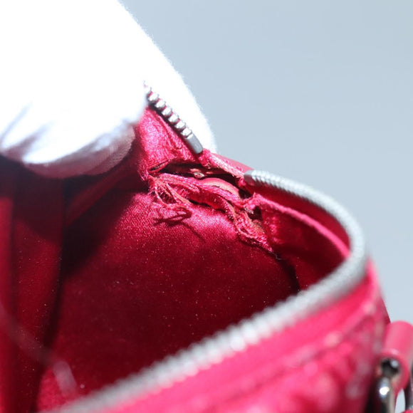 LOUIS VUITTON Monogram Satin Little Papillon Hand Bag Pink M92353 LV Auth 140082