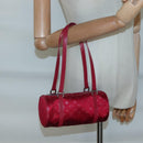 LOUIS VUITTON Monogram Satin Little Papillon Hand Bag Pink M92353 LV Auth 140082-23