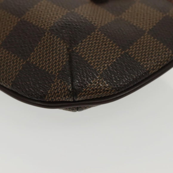 LOUIS VUITTON Damier Ebene Manosque GM Accessory Pouch N51120 LV Auth 140086