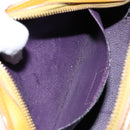 LOUIS VUITTON Epi Dauphine GM Pouch Yellow LV Auth 140087-11