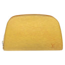 LOUIS VUITTON Epi Dauphine GM Pouch Yellow LV Auth 140087-13