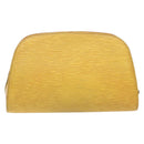LOUIS VUITTON Epi Dauphine GM Pouch Yellow LV Auth 140087-2
