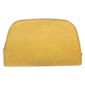 LOUIS VUITTON Epi Dauphine GM Pouch Yellow LV Auth 140087 - 0
