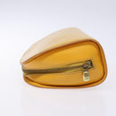 LOUIS VUITTON Epi Dauphine GM Pouch Yellow LV Auth 140087-4