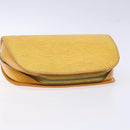 LOUIS VUITTON Epi Dauphine GM Pouch Yellow LV Auth 140087-5