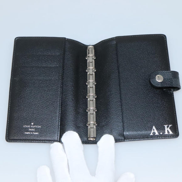 LOUIS VUITTON Damier Graphite Agenda PM Day Planner Cover R21130 LV Auth 140089