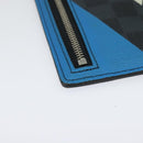 LOUIS VUITTON Damier Graphite Pochette Phone Shoulder Bag N41630 LV Auth 140090-15