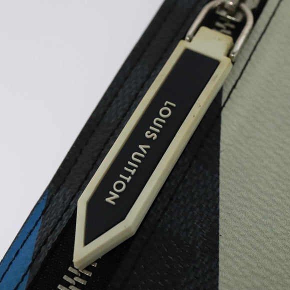 LOUIS VUITTON Damier Graphite Pochette Phone Shoulder Bag N41630 LV Auth 140090