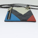 LOUIS VUITTON Damier Graphite Pochette Phone Shoulder Bag N41630 LV Auth 140090-5