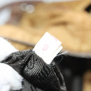 PRADA Chain Shoulder Bag Nylon Beige Silver Auth 140091-21