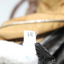 PRADA Chain Shoulder Bag Nylon Beige Silver Auth 140091-22