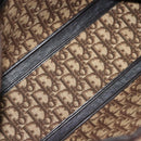 Christian Dior Trotter Canvas Hand Bag Brown Gold Auth 140092-11