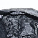 PRADA Tote Bag Nylon Black Silver Auth 140097-20
