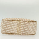 Christian Dior Trotter Canvas Romantic Chain Tote Bag PVC Beige Auth 140098-5