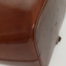 CARTIER Shoulder Bag Enamel Brown Silver Auth 140103-13