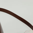 CARTIER Shoulder Bag Enamel Brown Silver Auth 140103-8