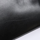 Salvatore Ferragamo Gancini Shoulder Bag Leather Black Gold Auth 140104-14