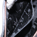 Salvatore Ferragamo Gancini Shoulder Bag Leather Black Gold Auth 140104-21