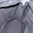 HERMES Her Line MM Hand Bag Canvas Gray Silver Auth 140106-16