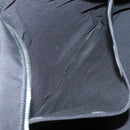 HERMES Her Line MM Hand Bag Canvas Gray Silver Auth 140106-18