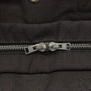 HERMES Her Line MM Hand Bag Canvas Gray Silver Auth 140107-14