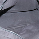 HERMES Her Line MM Hand Bag Canvas Gray Silver Auth 140107-15