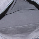 HERMES Her Line MM Hand Bag Canvas Gray Silver Auth 140108-11