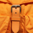 PRADA Backpack Nylon Orange Silver Auth 140110-22