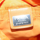 PRADA Backpack Nylon Orange Silver Auth 140110-26