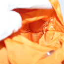 PRADA Backpack Nylon Orange Silver Auth 140110-11