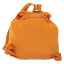 PRADA Backpack Nylon Orange Silver Auth 140110-2