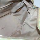 FENDI Zucchino Canvas Hand Bag Coated Canvas Peppermint Gold Auth 140112-18