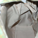 FENDI Zucchino Canvas Hand Bag Coated Canvas Peppermint Gold Auth 140112-19