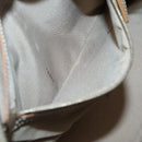 FENDI Zucchino Canvas Hand Bag Coated Canvas Peppermint Gold Auth 140112-20