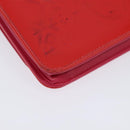 CHANEL Chain Shoulder Wallet Enamel Pink Silver CC Auth 140117-16