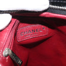 CHANEL Chain Shoulder Bag Patent leather Black Silver CC Auth 140118-18