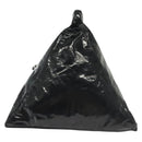 CHANEL Chain Shoulder Bag Enamel Black Silver CC Auth 140118-3