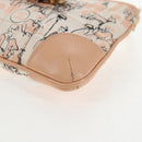 CHANEL Chain Shoulder Bag Silk Pink Gold CC Auth 140122V-12