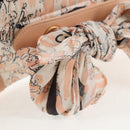 CHANEL Chain Shoulder Bag Silk Pink Gold CC Auth 140122V-17